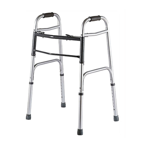 <span class=keywords><strong>Andador</strong></span> <span class=keywords><strong>Plegable</strong></span> de Aluminio Ligero con Doble Botón, Altura Ajustable, con Puntas Antideslizantes para Personas Mayores - Product Image 1