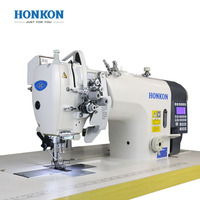Machine à coudre à double point de surjet HK-8452-D3, entraînement direct, adaptée pour coudre des tissus fins et moyens