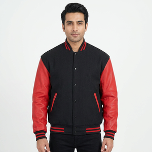 Chaqueta Universitaria Personalizada de Alta Calidad para Hombre, Estilo Letterman, con Cuello Alto, para Invierno, del Fabricante - Product Image 1