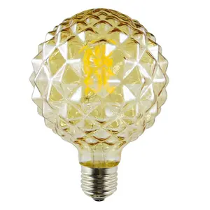 Glass Bulb Vintage Unique Pineapple Shape Clear Glass 220V G95 LED Filament Bulb