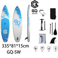 Planche de SUP gonflable tout usage en PVC/EVA pour débutants, idéale pour les eaux calmes et le paddle en plein air, le yoga et la compétition décontractée