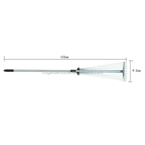 15 Dents 45 #   Râteau à herbe en acier extensible pour jardin, outil de jardinage en métal - Product Image 3