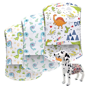 COLLABOR ผ้าอ้อมสำหรับสุนัขเพศหญิง,ผ้าอ้อมแบบตะขอและห่วงปรับได้มีประจำเดือนพิมพ์ลายสัตว์กางเกงอนามัยสำหรับสัตว์เลี้ยง - Product Image 1