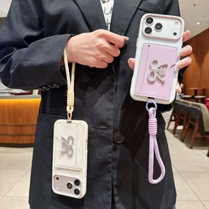 Portefeuille multifonctionnel avec porte-cartes coulissant et cordon de poignet coloré détachable, étui de téléphone antichute et antichoc pour Vivo V70 FE-5G - Product Image 2