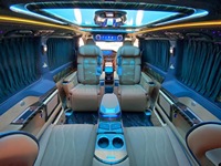 Sièges de voiture personnalisés avec logo en estampe à chaud, sièges arrière en cuir de luxe pour Sprinter Vito V-Class