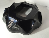 Boîtier de casque personnalisé en ABS noir thermoformé, coque moulée sous vide pour dispositif de jeu VR, étui en aluminium moulé sur mesure, surface personnalisée