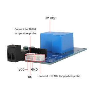 XY-DT01 Digital <b>Thermostat</b> Module, High Precision Temperature <b>Controller</b> with Digital Display 30A Relay for Heating and Cooling - Product Image 4