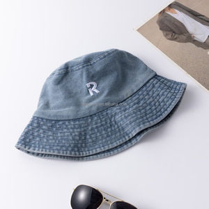 Cappello da battaglia da pescatore in cotone con Logo personalizzato retrò a tesa larga con cappello da battaglia per la pesca Casual in spiaggia - Product Image 4