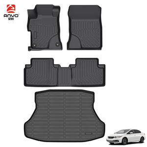 <span class=keywords><strong>Accessoires</strong></span> d'intérieur de voiture 3D TPE Tapis de sol de voiture Tapis de coffre pour Honda Civic 2012-2015 Tapis de voiture - Product Image 1