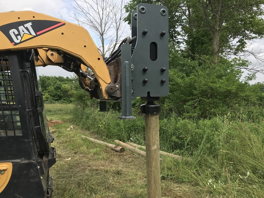 hydraulic mini excavator pile driver