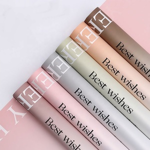 Drap en satin pour le bouquet de <span class=keywords><strong>fleurs</strong></span>, meilleurs voeux, emballage étanche, nouveau design - Product Image 2