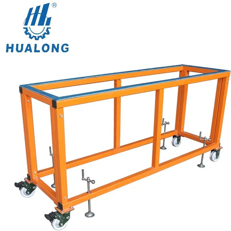 Hualong मशीनरी हटाने योग्य foldable त्वरित विधानसभा औद्योगिक धातु बेंच ग्रेनाइट संगमरमर निर्माण कार्यशाला के लिए काम की मेज