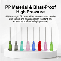 Aiguille de distribution Luer Lock de 1 pouce (25 mm) en acier inoxydable, pointe de précision avec canule polie sans bavure pour machine à coller