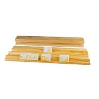 Ensemble de jeu de Mahjong américain classique en bois massif de 19 pouces personnalisé avec support et pousseur