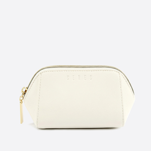 Women's Geometric Durable PU Leather <b>Makeup</b> Bag Elegant Vegan Leather mini bag Fashionable Travel Cosmetic <b>Case</b> - Product Image 3