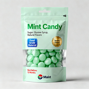 מפעל oem resealable ziplock מודפס מותאם אישית אריזה לעמוד pouches לטיפול חינם מזון שקית 3.5 מיילר - Product Image 3