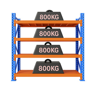 Nhà Máy Trực Tiếp 4-Lớp Nhiệm Vụ Nặng Nề <span class=keywords><strong>Boltless</strong></span> Có Thể Điều Chỉnh Kho Giá 2000Kg Chống Ăn Mòn Công Nghiệp Lưu Trữ Kệ - Product Image 2