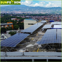 Nouvelle Conception Système de Structure de Support pour Panneaux Solaires BIPV Étanche pour Installation de Auvents de Voiture et de Carports