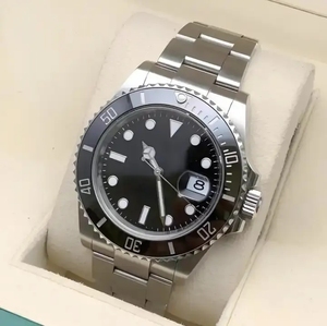 Montre de luxe pour homme en caoutchouc, avec lunette en cristal saphir, mouvement mécanique, aiguilles lumineuses, 41 mm, étanche, pour affaires et activités de plein air - Product Image 4