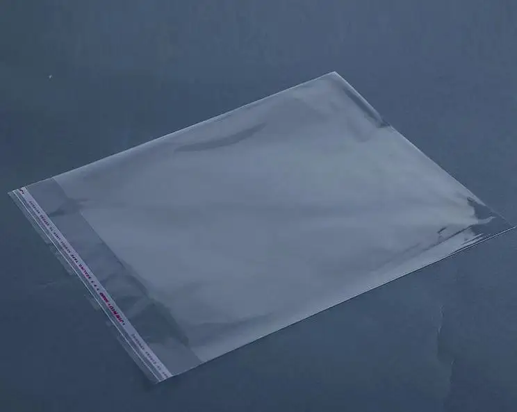 opp bag clothes transparent plastic packaging bag flat pocket breathable self-adhesive opp bag printing