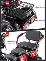 Vélo électrique à 3 roues en promotion, tricycle électrique pour adultes, 50 km/h, tricycle électrique pour personnes âgées, scooter de mobilité