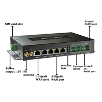 Passerelle IoT industrielle avec 4G/LoRa/WiFi/Ethernet - RS485/DI/DO/Relais pour l'acquisition et le contrôle des données