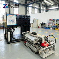 Robot de dragage de canalisations sous-marines à vitesse variable avec transmission par chenilles pour différents diamètres de tuyaux