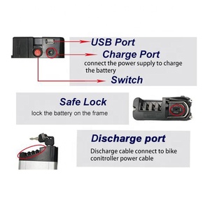 Batterie au lithium Chang Zheng 36V 13Ah 15Ah avec chargeur pour vélos <span class=keywords><strong>Moma</strong></span> E-16TEEN Vélo électrique pliable 250W 350W 500W - Product Image 2