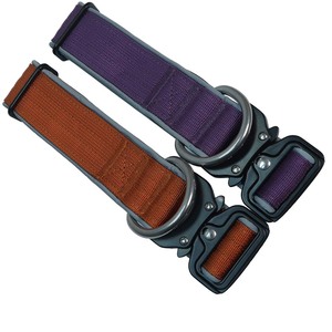 Collier tactique de luxe pour chien, en nylon solide, avec anneau en D en acier inoxydable, rembourrage doux, design anti-étranglement, boucle à dégagement rapide - Product Image 6