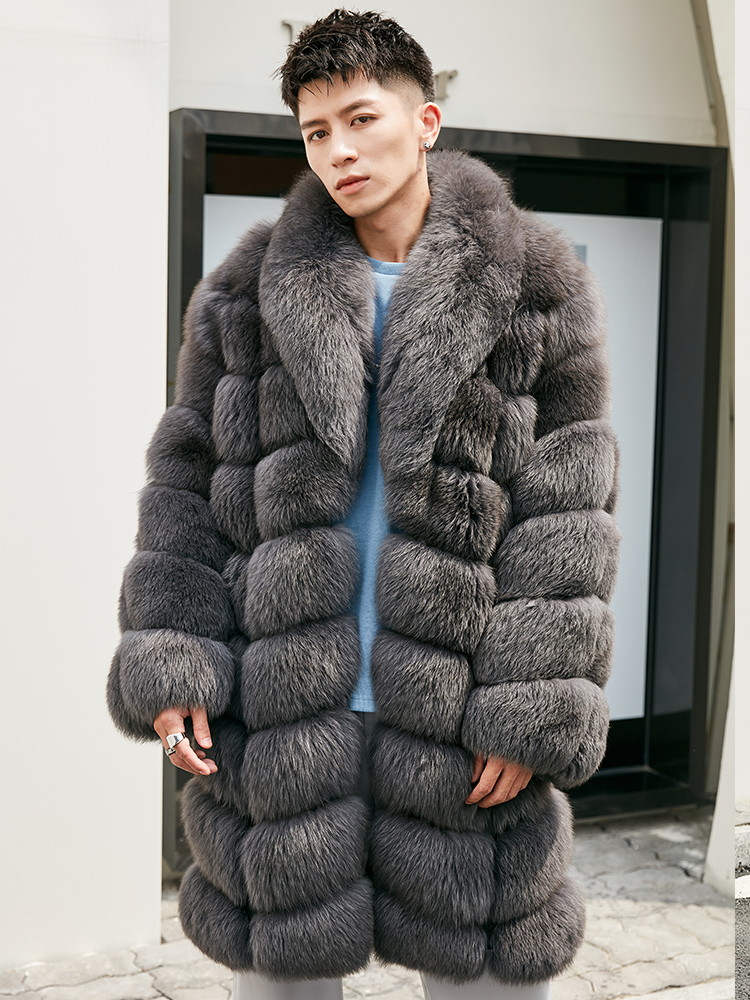 2022 Fox Fur Shawl Collar Coats - Durable & Comfortable