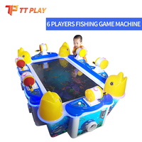 Machine de jeu de pêche d'arcade à monnayeur en métal pour enfants, 6 joueurs / WiFi, pour aire de jeux intérieure et parc d'attractions
