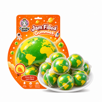 Bonbons Gélifiés en Gros Planète Terre, Remplis de Confiture de Fruits, Personnalisables, Halal, OEM, en Vrac, Galaxie, Multicolores