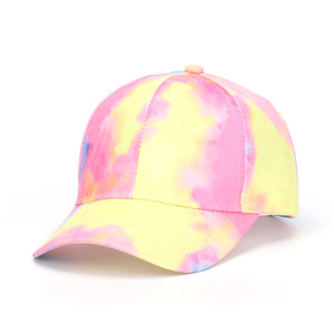 หมวกเบสบอลมัดย้อมแบบนิ่มสำหรับคุณพ่อสไตล์ยุโรปอเมริกันหมวกปีกโค้งมีตัวอักษรเสือดาวลายผลไม้ออกแบบได้ตามต้องการ - Product Image 3