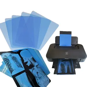 175mic 215mic Haute Définition Imagerie Médicale CT DR jet d'encre film bleu médical x-ray pet film A3A4 film d'impression bleu transparent
