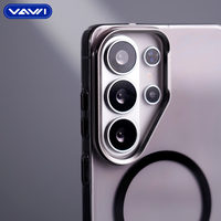 Étui de téléphone magnétique transparent en PC de la série VAWI B351 pour Samsung S23 S24 S25 S26 ultra, étui antichoc