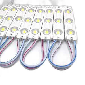 Modules LED étanches SMD DC 12V haute luminosité 1.5W 3 Leds 2835 Module d'injection boîte de signe publicitaire IP65 lumière extérieure évaluée