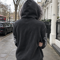 Sweat à capuche unisexe vintage délavé à l'acide avec logo imprimé numériquement par sublimation, 100 % coton, style streetwear, fermeture éclair, collection hiver OEM