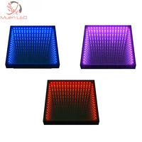 Luces de Escenario, Piso de Baile Magnético 3D de Vidrio Templado, Panel de Espejo Infinito DMX, Piso de Baile LED para Bodas y Fiestas