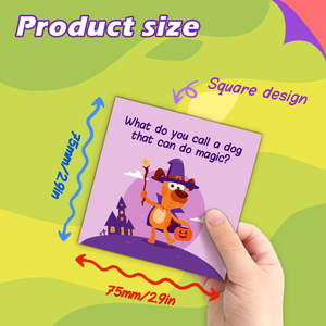 Cross-border Q&amp;A Cartoon English Encouragement Card for Children 3-6 Years Multicolor Paper Writable <strong>Lunch</strong> Card - Product Image 3