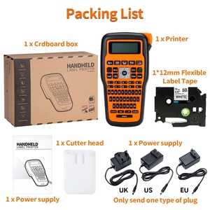E1000 <span class=keywords><strong>Pro</strong></span> Label Machine Industrial Maker, Etiquetadora para Trabajos de Etiquetado Industrial Compatible con Brother Tape - Product Image 6