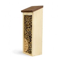 Maison pour insectes en bois naturel fait main, hôtel pour abeilles maçonneuses, pour le jardin, utilisation en extérieur