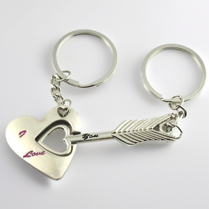 Biểu Tượng Tùy Chỉnh Người Yêu Quà Tặng Kim Loại Móc Chìa Khóa Mềm Men Bạc Hình Trái Tim Keychain <span class=keywords><strong>Keyring</strong></span> Cho Túi Phụ Kiện - Product Image 3