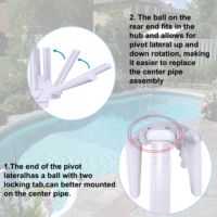 Topguy Einfache Installation Faltbarer ABS-Kunststoff Poolfilter US-Stecker Seitliche Montage Mittelrohr für Schwimmbad-Sandfilter