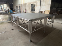 Plataforma de Escenario Portátil de Aluminio de Ensamblaje Rápido para Eventos, Conciertos, Bodas y Música al Aire Libre