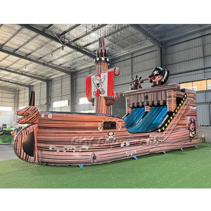 Castillo Inflable <span class=keywords><strong>para</strong></span> Niños, Precio al por Mayor, Castillo Hinchable con Tobogán Doble <span class=keywords><strong>de</strong></span> Barco Pirata <span class=keywords><strong>para</strong></span> <span class=keywords><strong>Comprar</strong></span> - Product Image 3