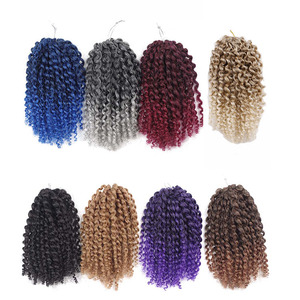 Mali Bobผมถักโครเชต์บิดเกลียว,ผมต่อโครเชต์ถัก3เท่าเส้นใยสังเคราะห์สีล้วนและคละสีสำหรับ<span class=keywords><strong>ผู้หญิง</strong></span>และเด็ก - Product Image 5