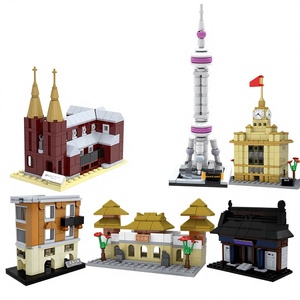 Compatible con Personajes <span class=keywords><strong>de</strong></span> Dibujos Animados, Bloques <span class=keywords><strong>de</strong></span> Construcción <span class=keywords><strong>de</strong></span> Plástico Pequeños del Monumento del Bund <span class=keywords><strong>de</strong></span> Shanghái, Perla Oriental, Juguete <span class=keywords><strong>de</strong></span> Regalo para Actividades, 4-6 Años - Product Image 1