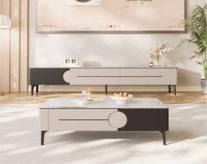 Modern Marble <b>Top</b> Coffee <b>Table</b> With Storage Drawer Minimalist Living Room Furniture - Product Image 6