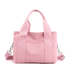 Sac fourre-tout en toile résistant à l'usure pour femme, idéal pour le shopping et les voyages, sac à bandoulière messager - Product Image 5