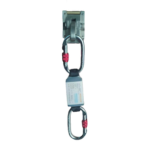 Antichute coulissant de sécurité en acier inoxydable haute résistance, avec <span class=keywords><strong>longe</strong></span> antichute amortissante intégrée, capacité de 150 kg, certifié CE, 1500 kg - Product Image 4